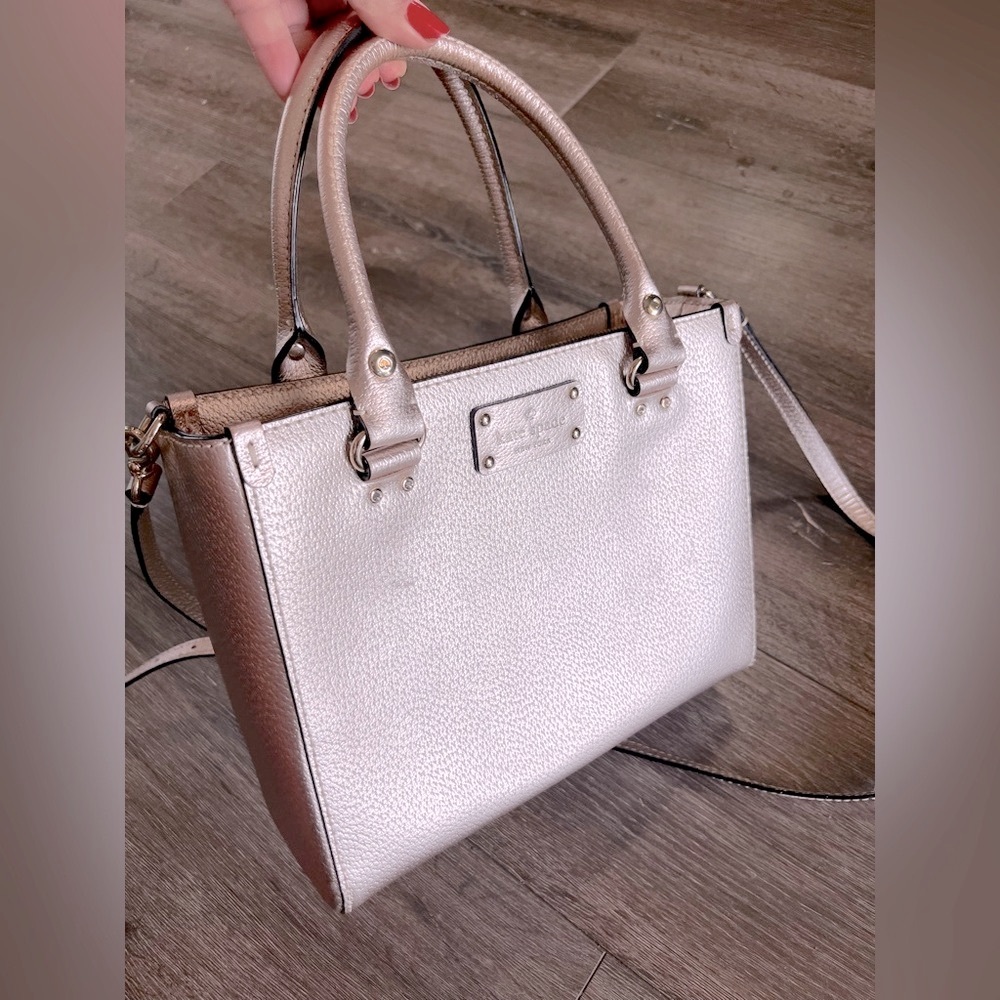 Kate Spade Rose Gold Mesh Handbag - Picture 2 of 15
